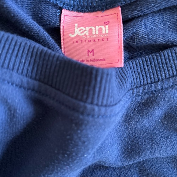 Jenni Blue Lightweight Whatever Sweatshirt Medium - Picture 2 of 3